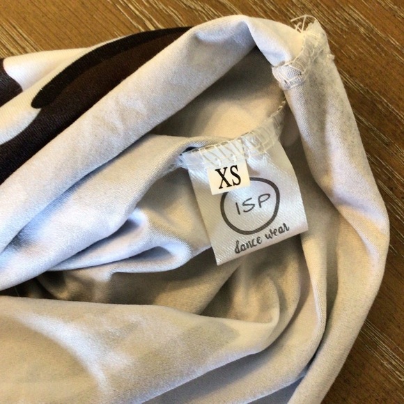 ISP Dancewear Teen Camo Sleeveless Crop Muscle Tee Dance Tank Top Size AXS - Picture 4 of 5